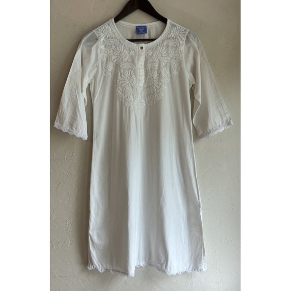 Pine Cone Hill Other - Pine Cone Hill Fine Linens Nightgown XS White Dainty Coquette Cottagecore Retro